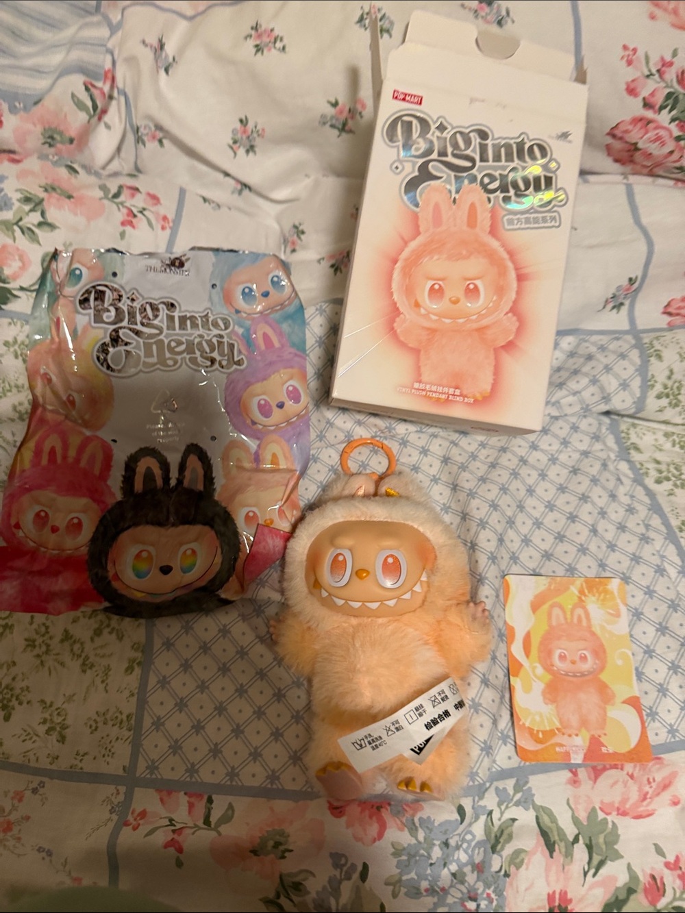 POP MART Labubu The Monsters Exciting Macaron Plush - Happiness (Orange)